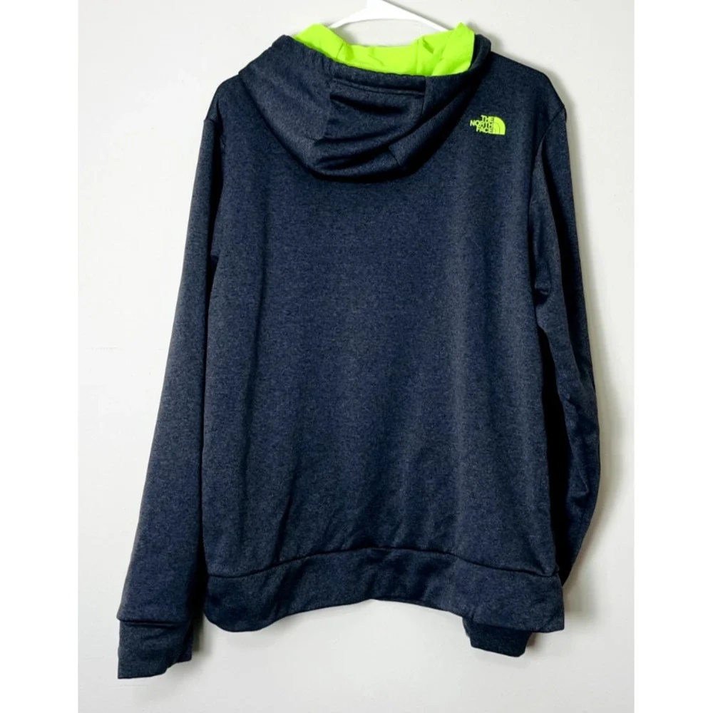The North Face Pullover‎ Hoodie Men's Medium Activewear Layering Top Neon Trim